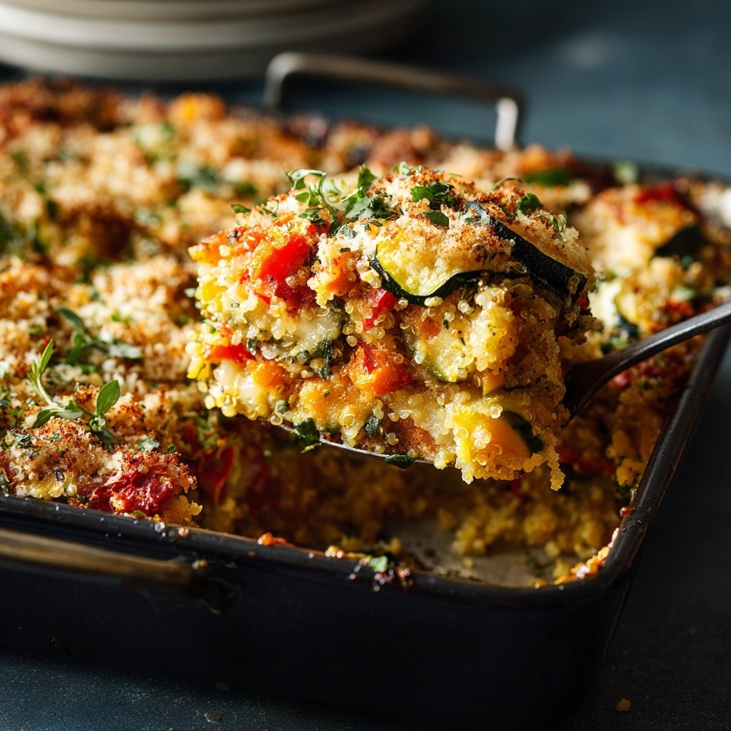 Roasted Vegetable Quinoa Casserole