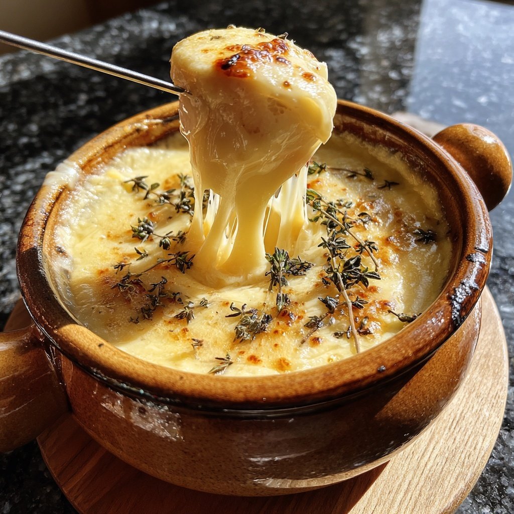 Fondue with Gruyere and Fresh Thyme