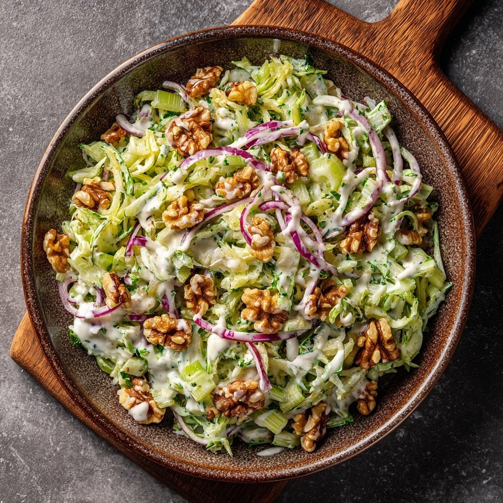 Celery Salad With Yogurt Dressing