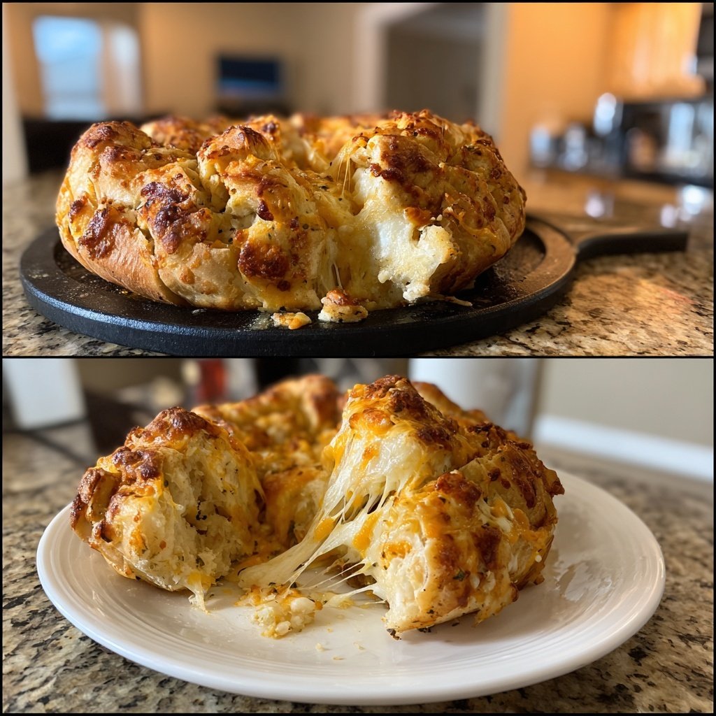 Super Bowl Party Food Cheesy Pull Apart Bread