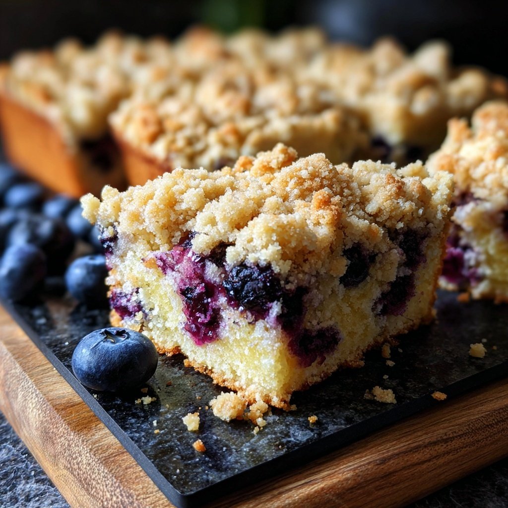 Lemon Blueberry Crumb Coffee Cake