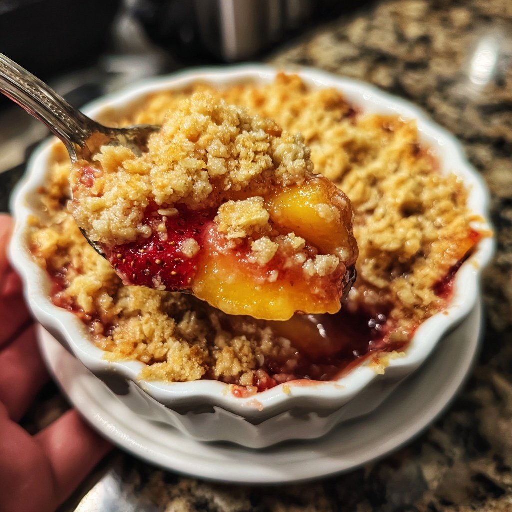 Strawberry Peach Crisp
