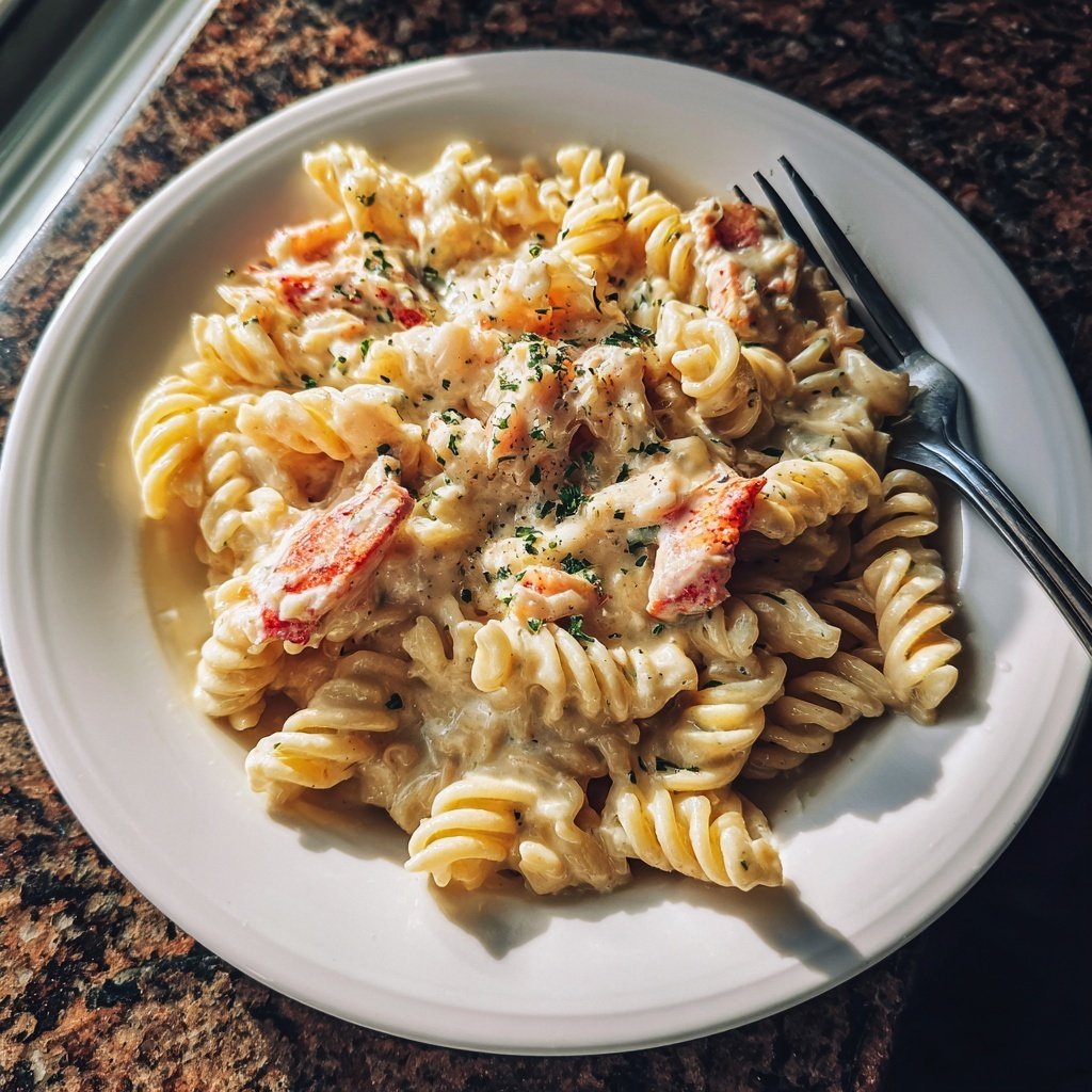 Creamy Lobster Pasta for Two