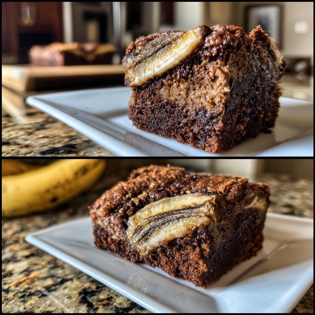 Cottage Cheese Brownies with Banana