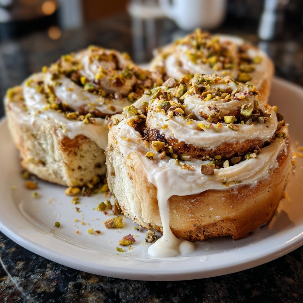 Perfect Pistachio Rolls with Cream Cheese Frosting