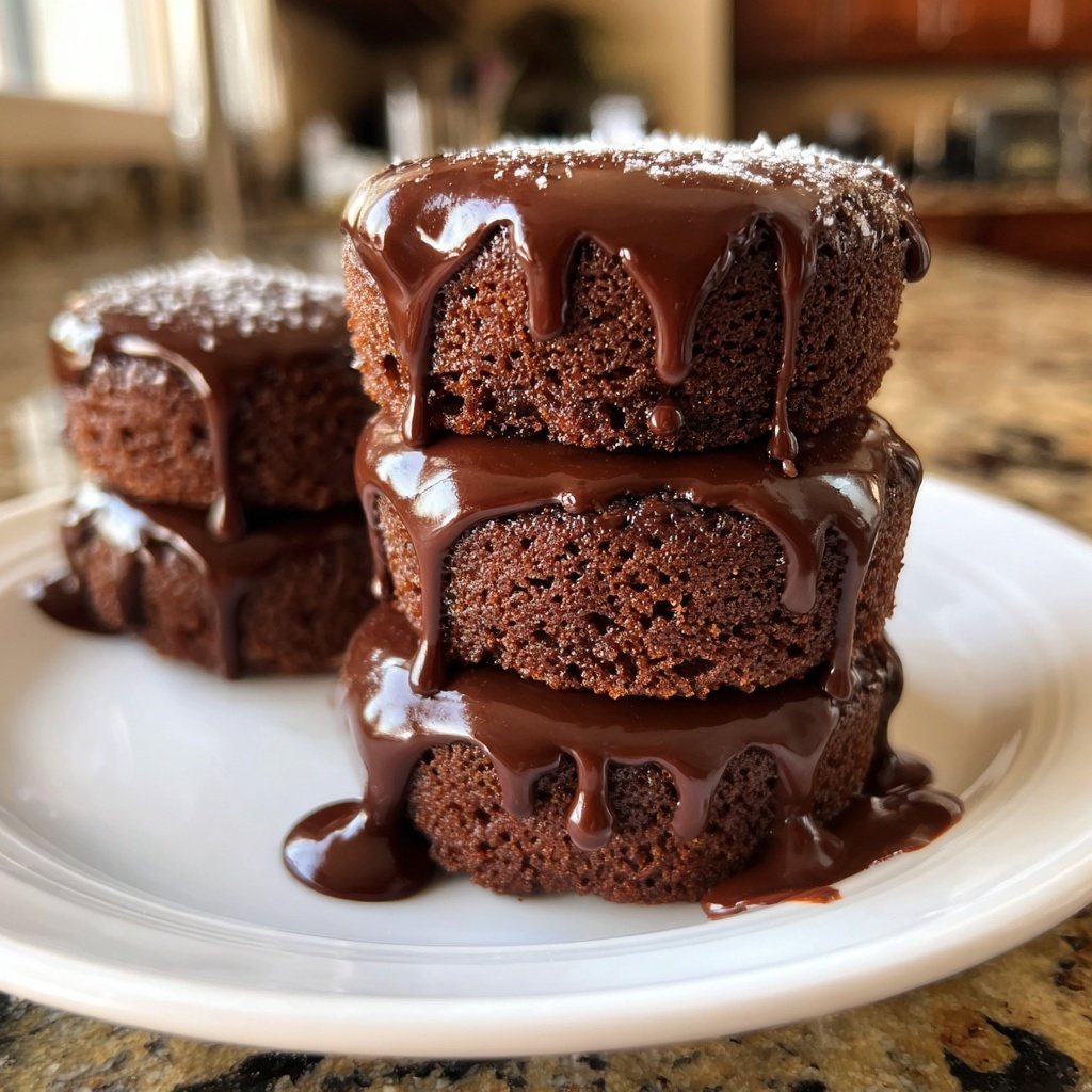 Super Bowl Desserts Mini Chocolate Layer Cakes