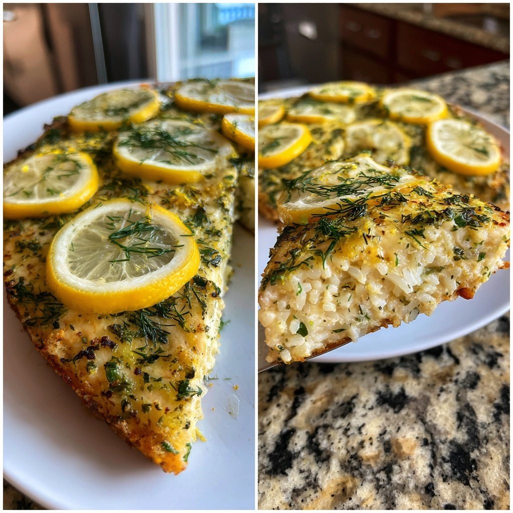 Lemon Dill Salmon With Rice