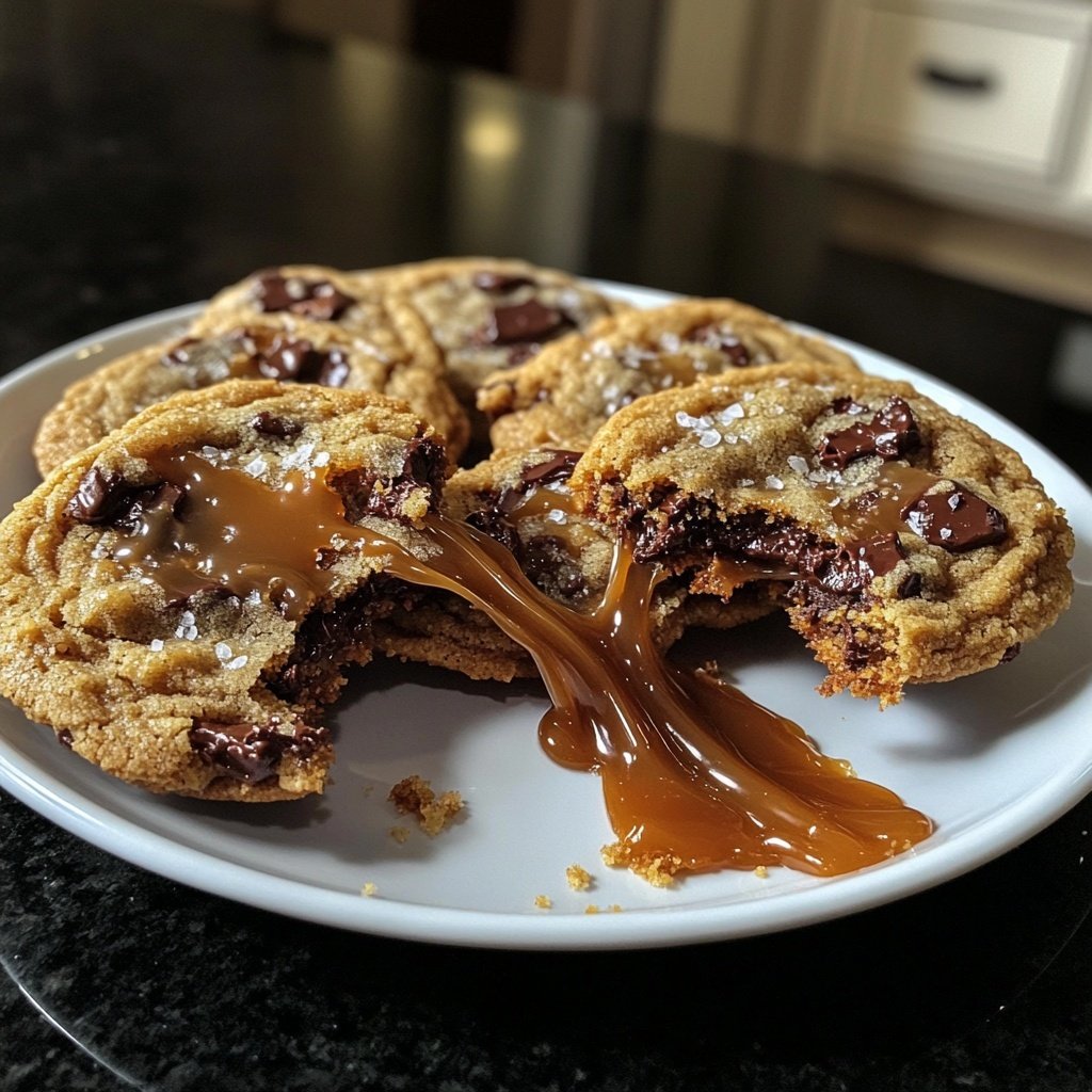 Salted Caramel Chocolate Cookies
